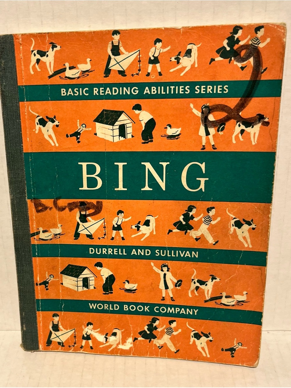 Vintage 1950 Children's Pre-Primer 2 Reader titled Bing